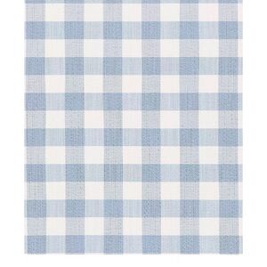 Blue and White Checkered Fabric
